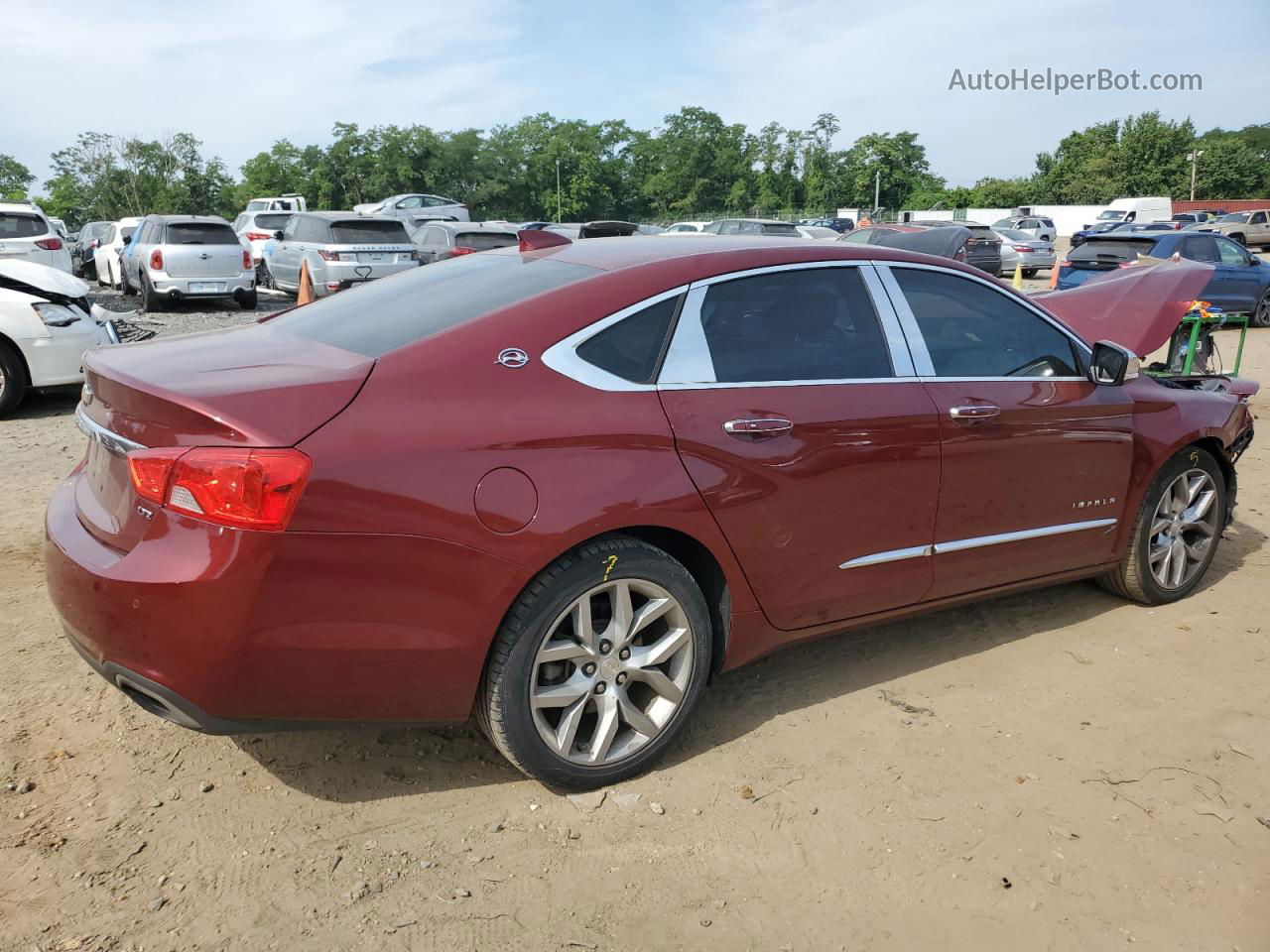 2016 Chevrolet Impala Ltz Красный vin: 2G1145S31G9160555