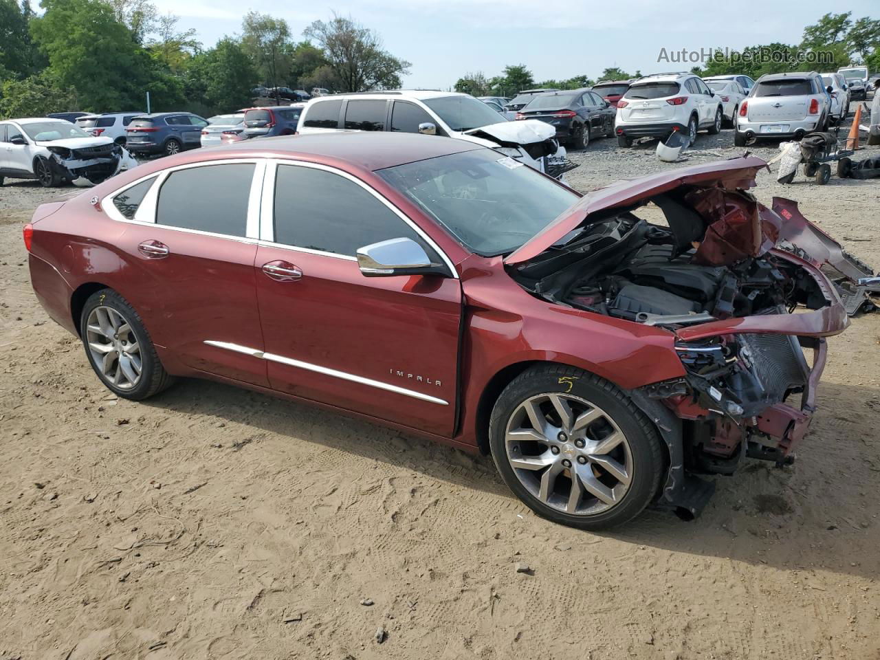 2016 Chevrolet Impala Ltz Red vin: 2G1145S31G9160555