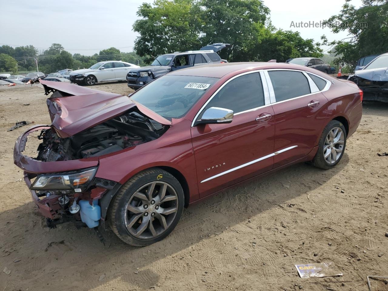 2016 Chevrolet Impala Ltz Red vin: 2G1145S31G9160555