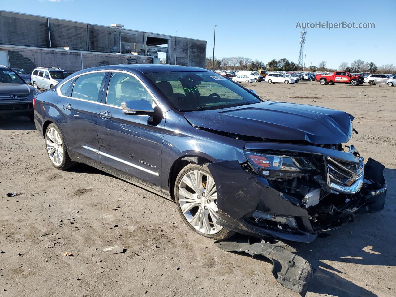 2017 Chevrolet Impala Premier Синий vin: 2G1145S31H9174652