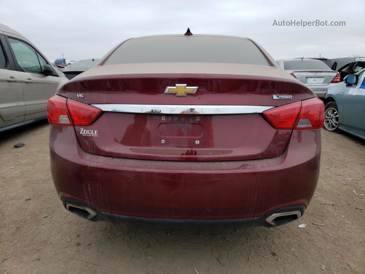 2017 Chevrolet Impala Premier Burgundy vin: 2G1145S33H9165046