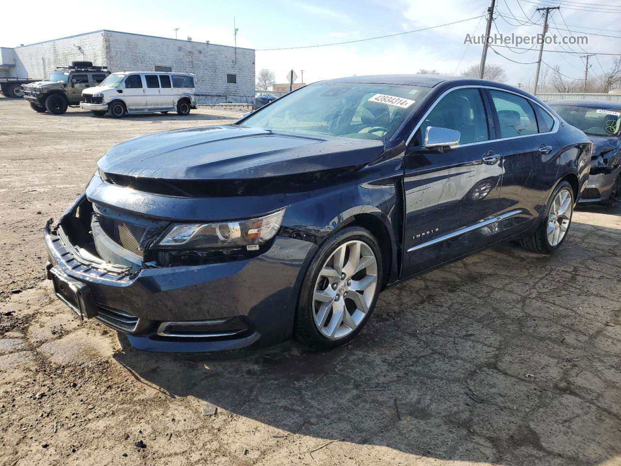 2017 Chevrolet Impala Premier Синий vin: 2G1145S35H9103454