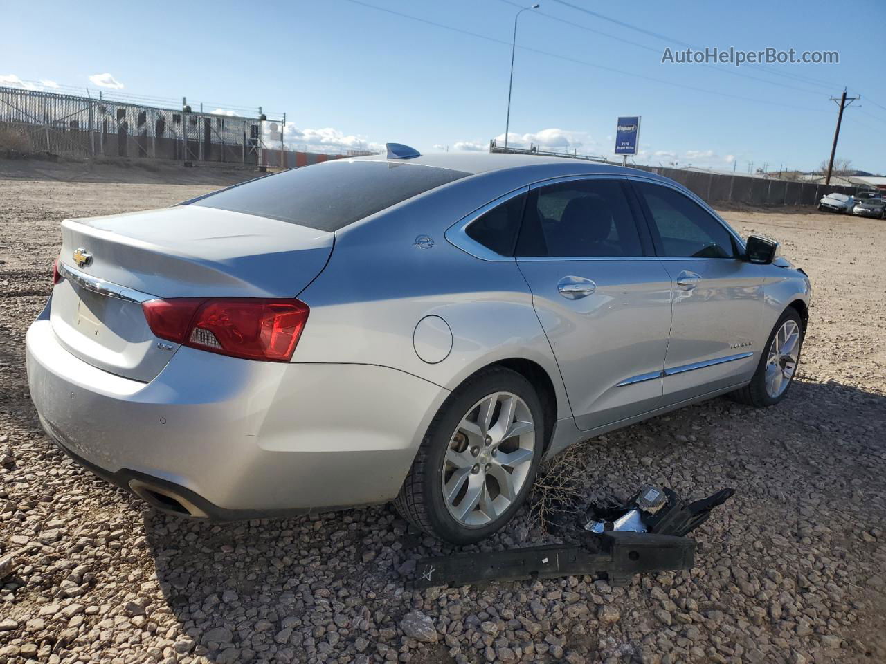 2016 Chevrolet Impala Ltz Silver vin: 2G1145S38G9109215