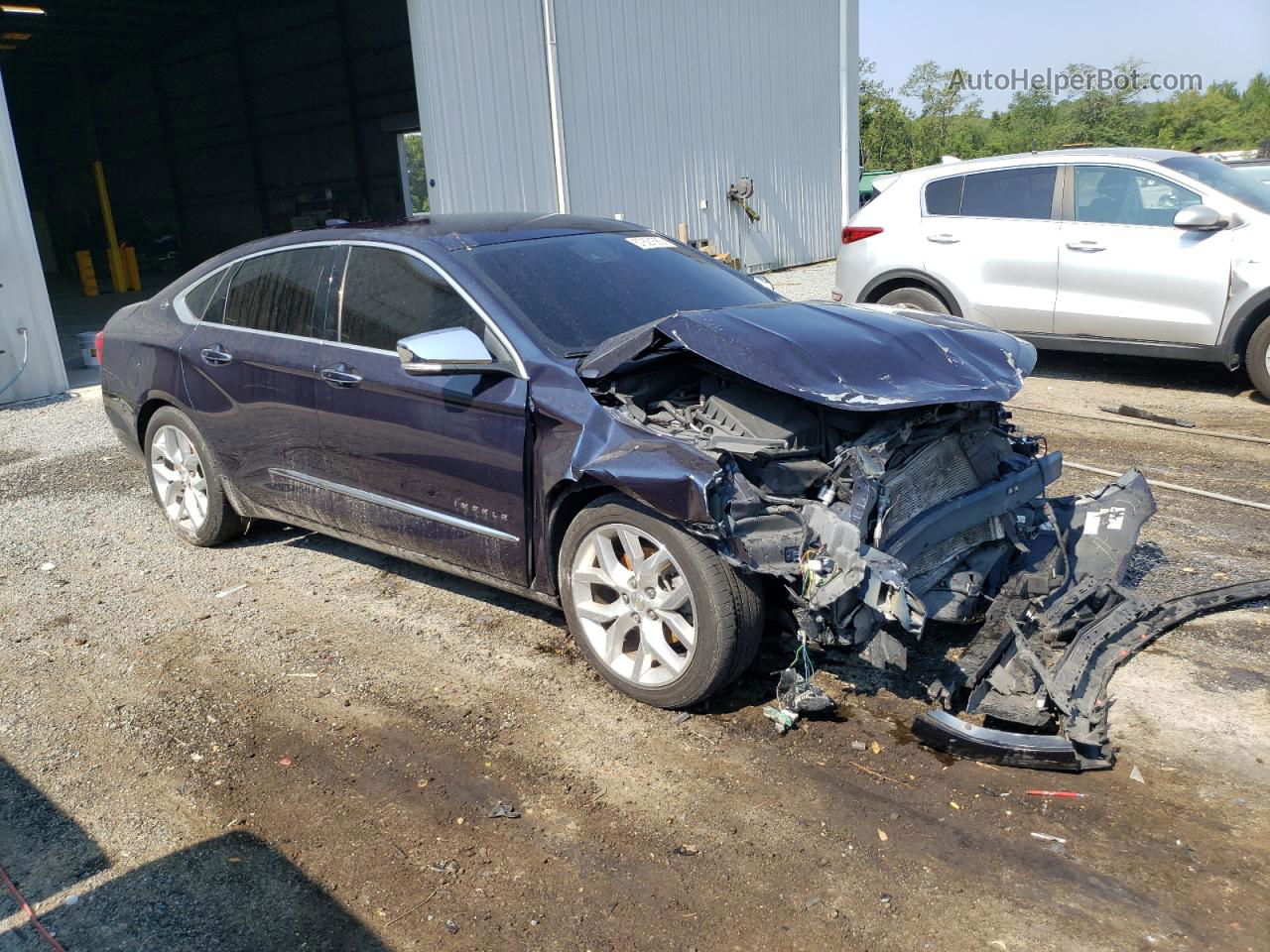 2016 Chevrolet Impala Ltz Blue vin: 2G1145S38G9140819