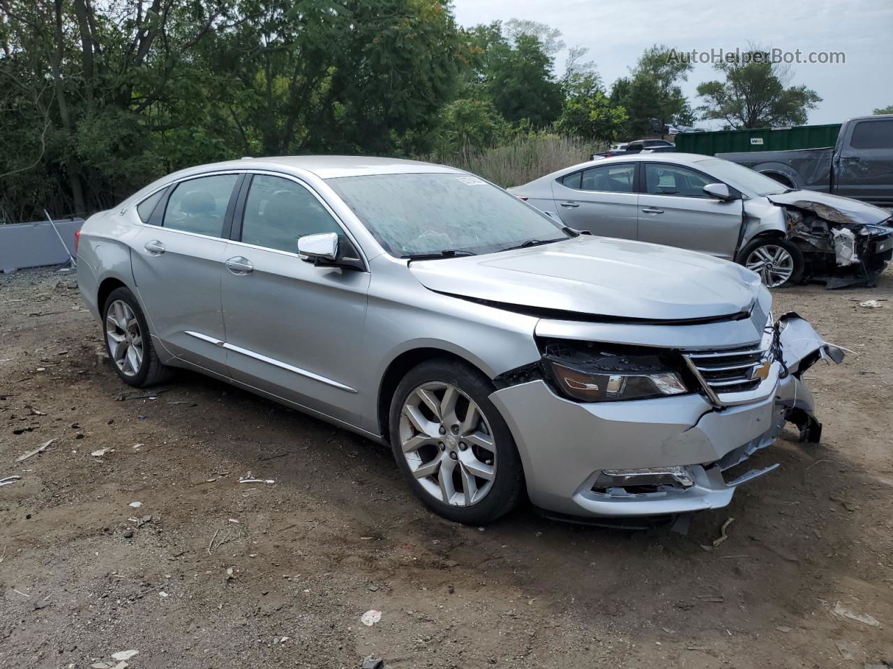 2017 Chevrolet Impala Premier Серебряный vin: 2G1145S3XH9132531