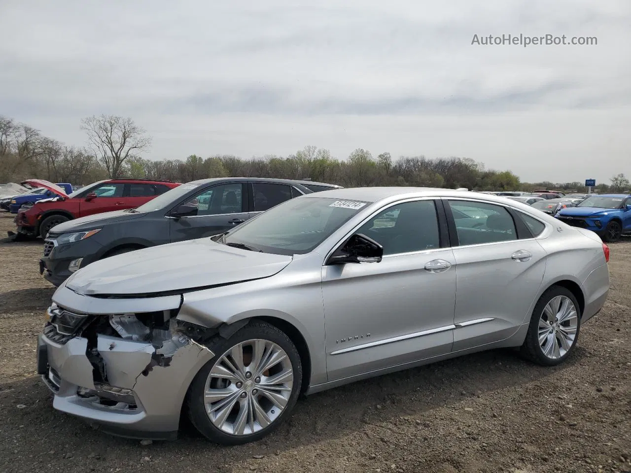 2017 Chevrolet Impala Premier Серебряный vin: 2G1145S3XH9183737