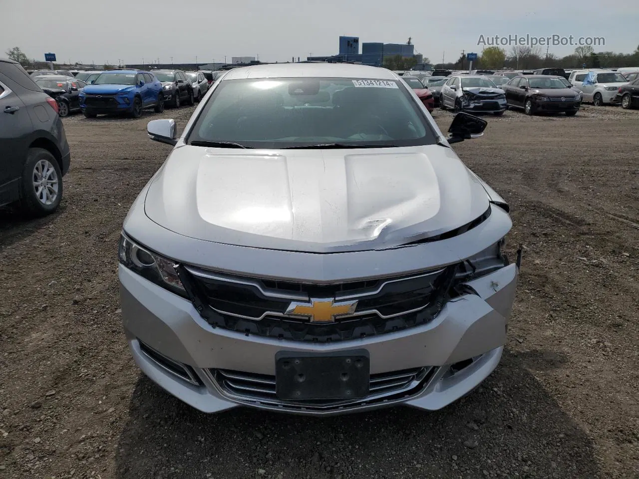 2017 Chevrolet Impala Premier Серебряный vin: 2G1145S3XH9183737