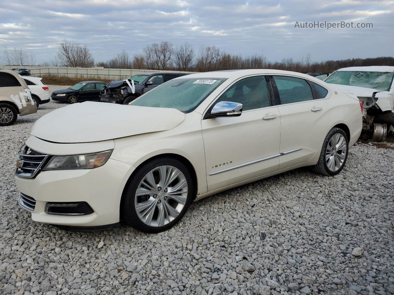 2014 Chevrolet Impala Ltz Cream vin: 2G1155S33E9253149