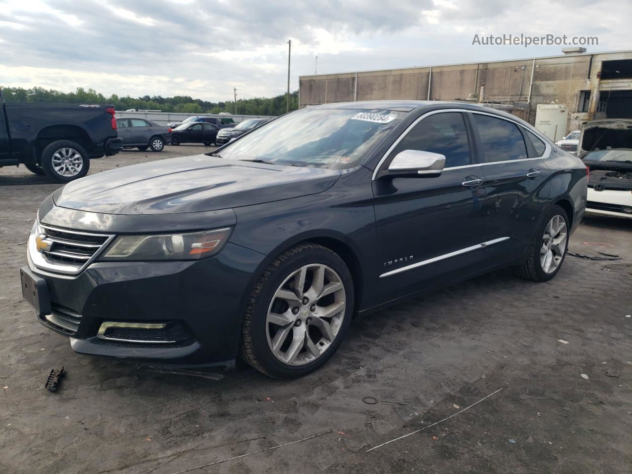 2014 Chevrolet Impala Ltz Gray vin: 2G1155S34E9118584