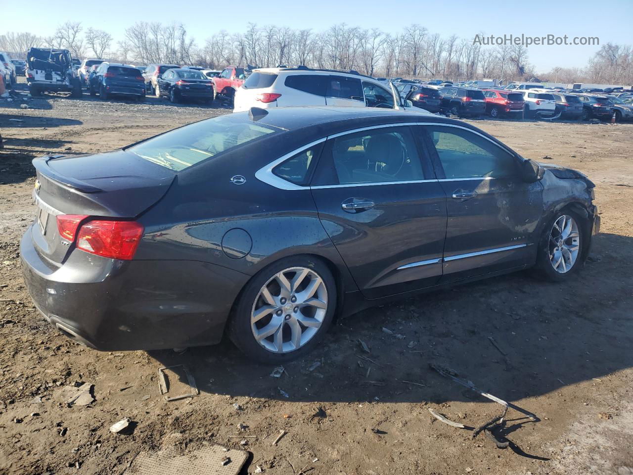 2014 Chevrolet Impala Ltz Gray vin: 2G1155S3XE9192267