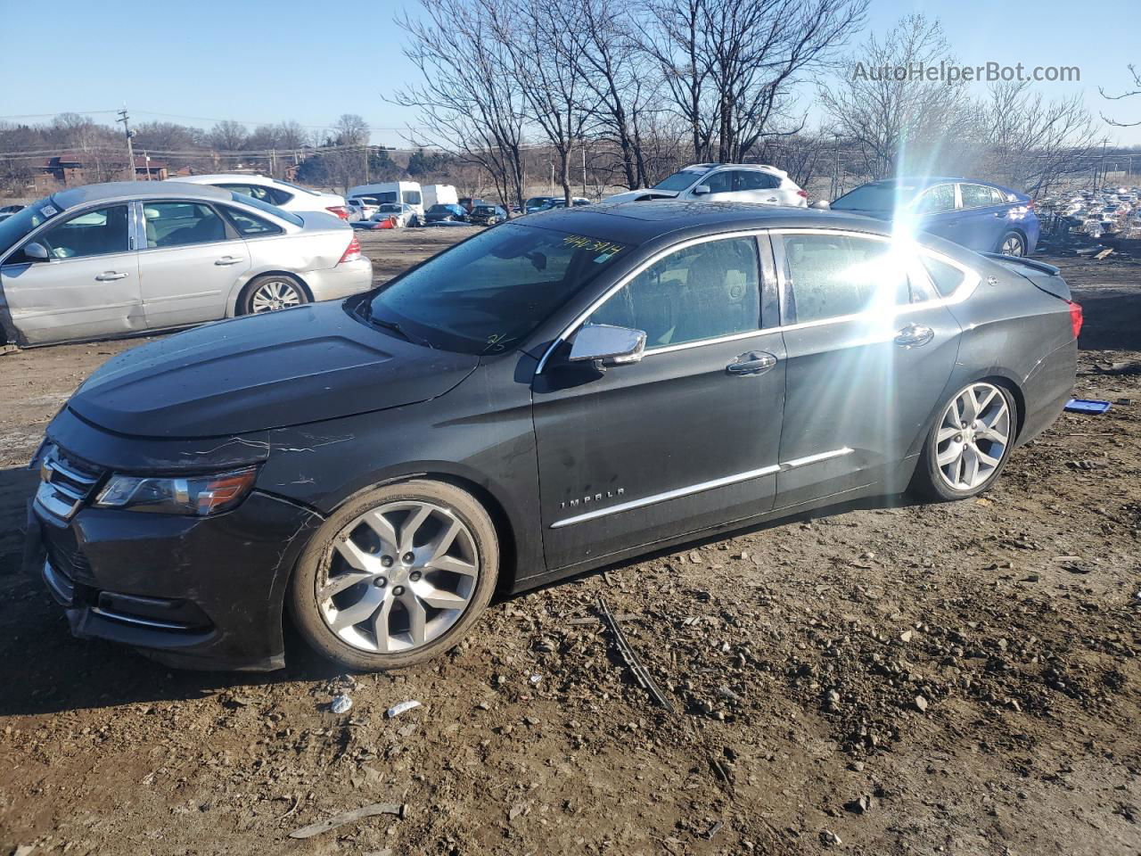 2014 Chevrolet Impala Ltz Gray vin: 2G1155S3XE9192267