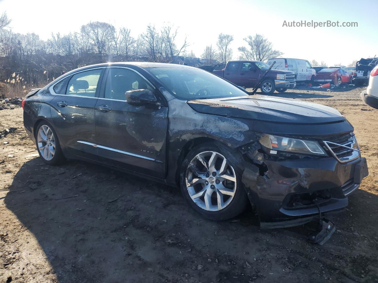 2014 Chevrolet Impala Ltz Gray vin: 2G1155S3XE9192267