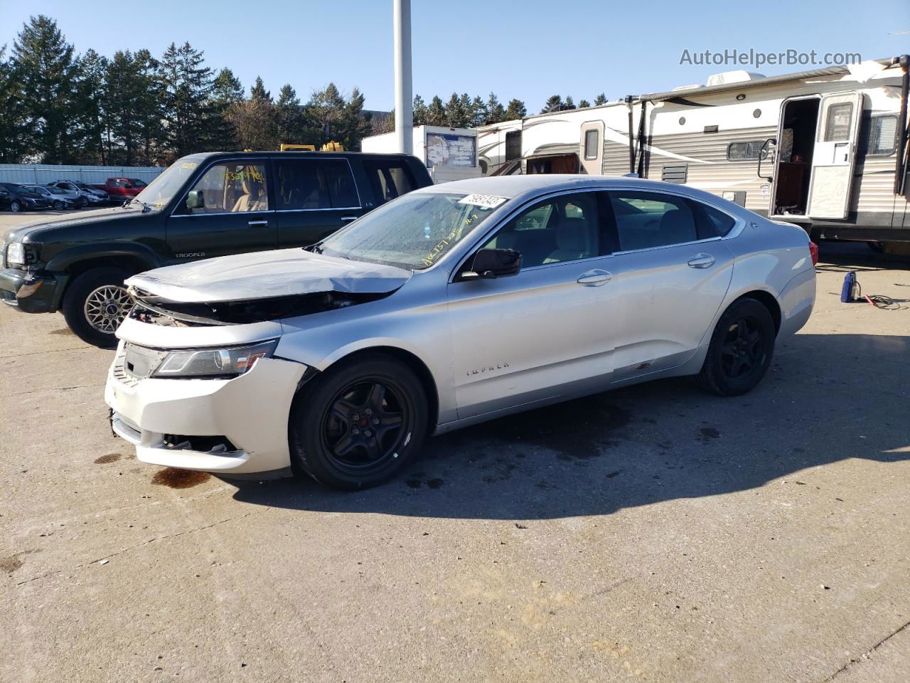 2016 Chevrolet Impala Ls Серебряный vin: 2G11X5SA0G9137225