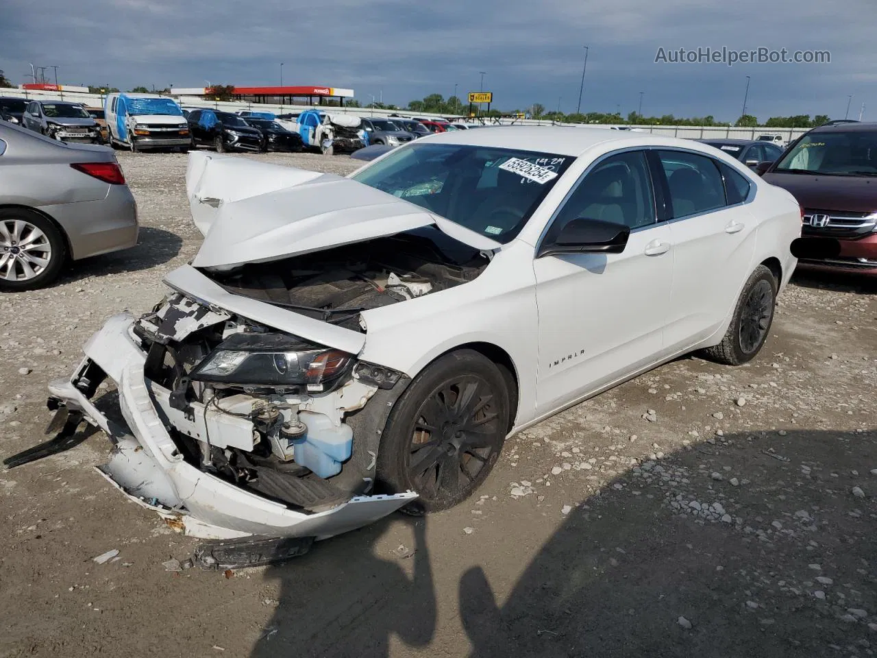 2016 Chevrolet Impala Ls White vin: 2G11X5SA5G9184301