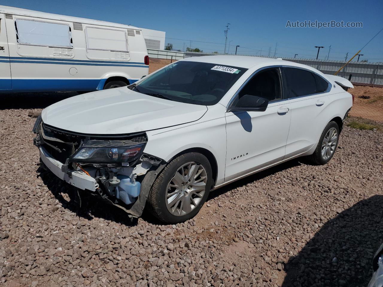 2016 Chevrolet Impala Ls White vin: 2G11X5SA7G9207576