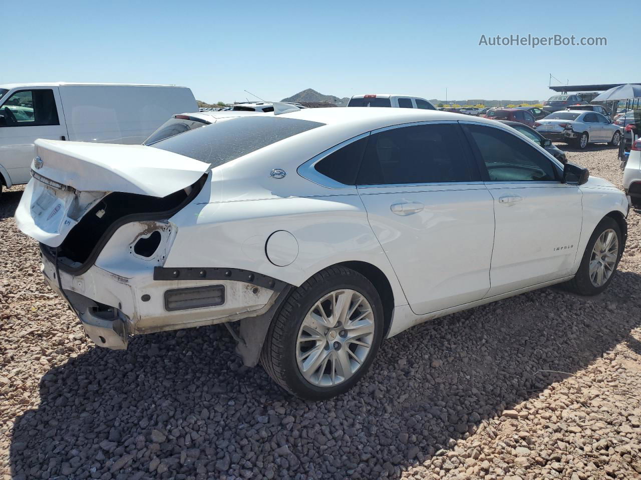 2016 Chevrolet Impala Ls White vin: 2G11X5SA7G9207576