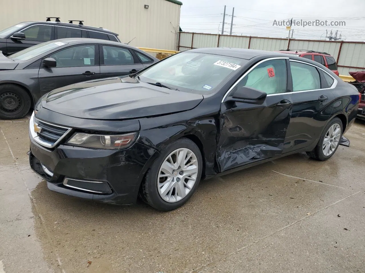 2016 Chevrolet Impala Ls Black vin: 2G11X5SA8G9191520