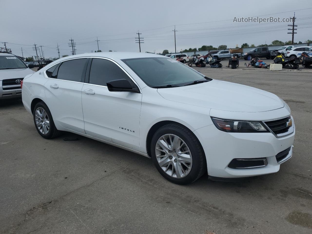 2017 Chevrolet Impala Ls White vin: 2G11X5SA9H9155398