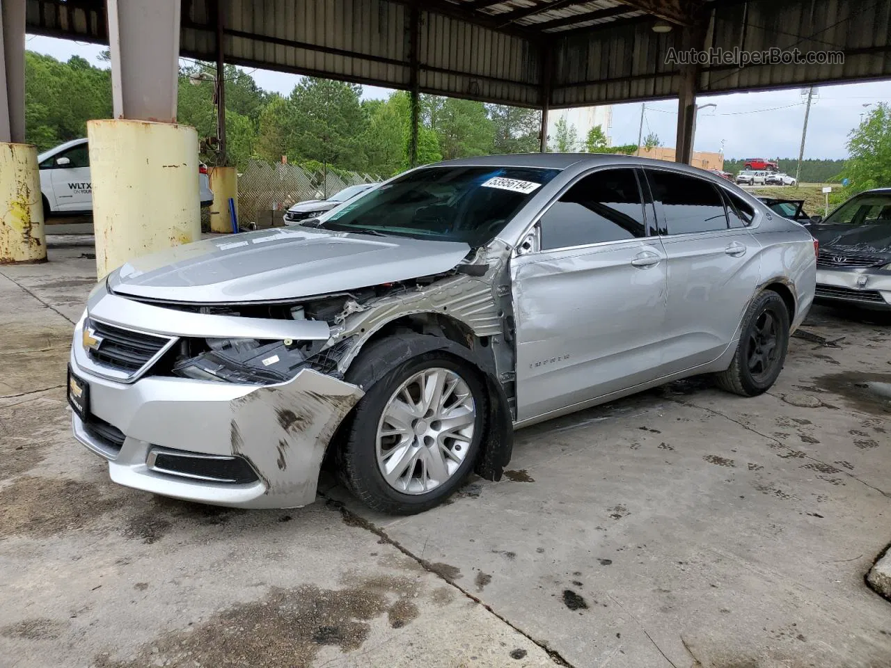 2014 Chevrolet Impala Ls Silver vin: 2G11Y5SL1E9225566