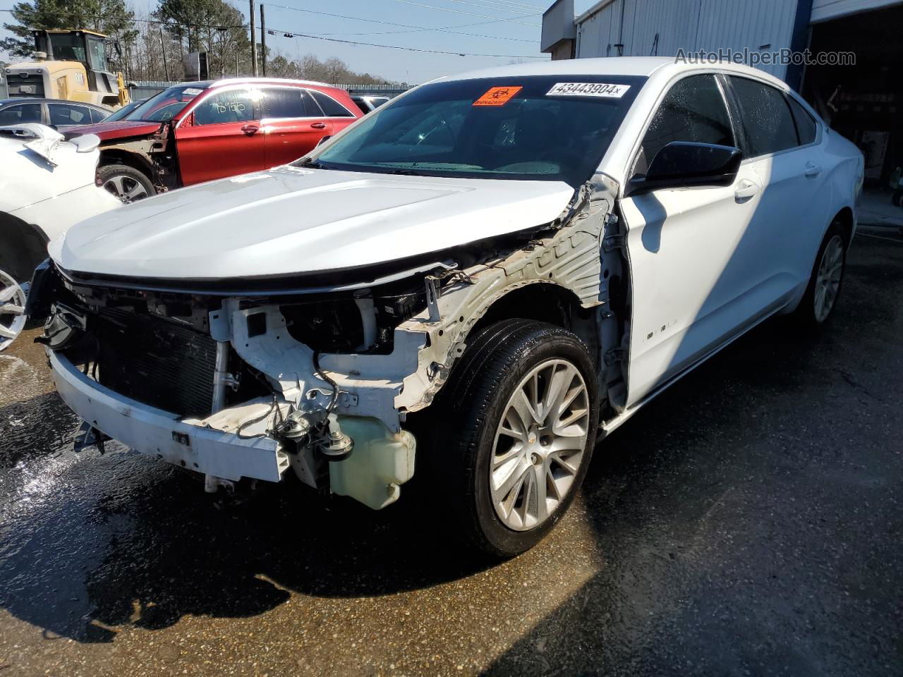 2014 Chevrolet Impala Ls White vin: 2G11Y5SL4E9276706