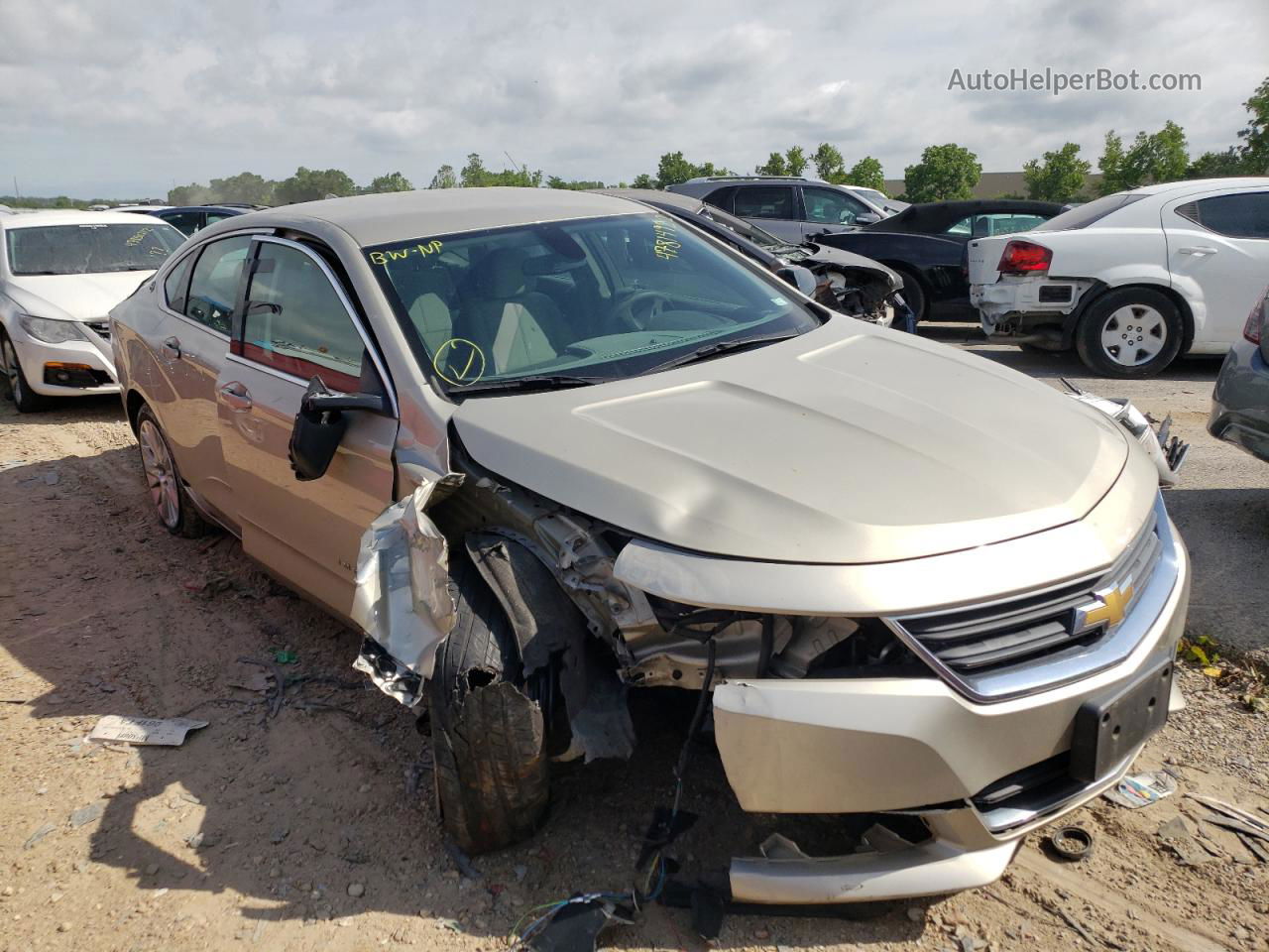 2014 Chevrolet Impala Ls Gold vin: 2G11Y5SL5E9151603