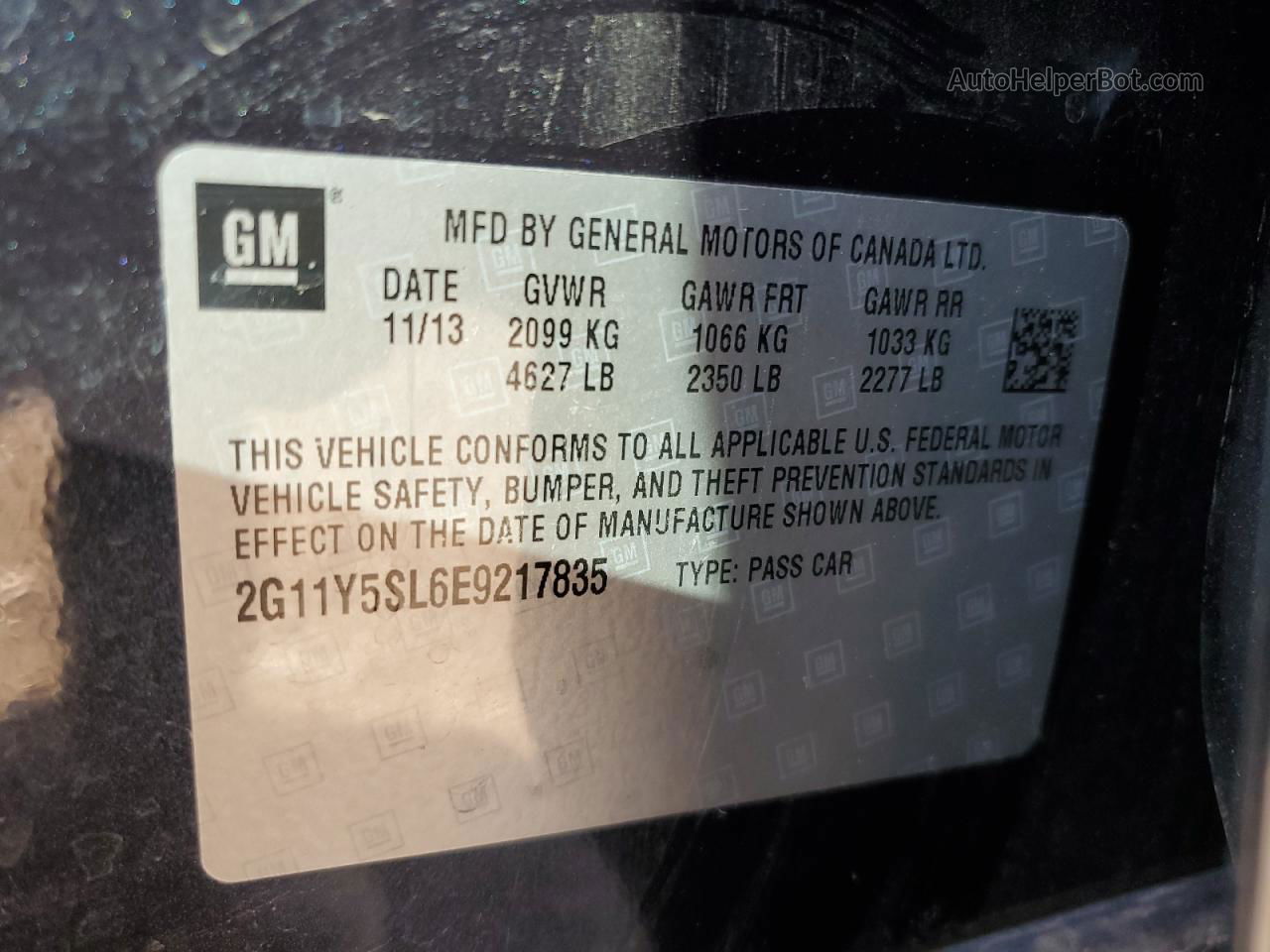 2014 Chevrolet Impala Ls Black vin: 2G11Y5SL6E9217835