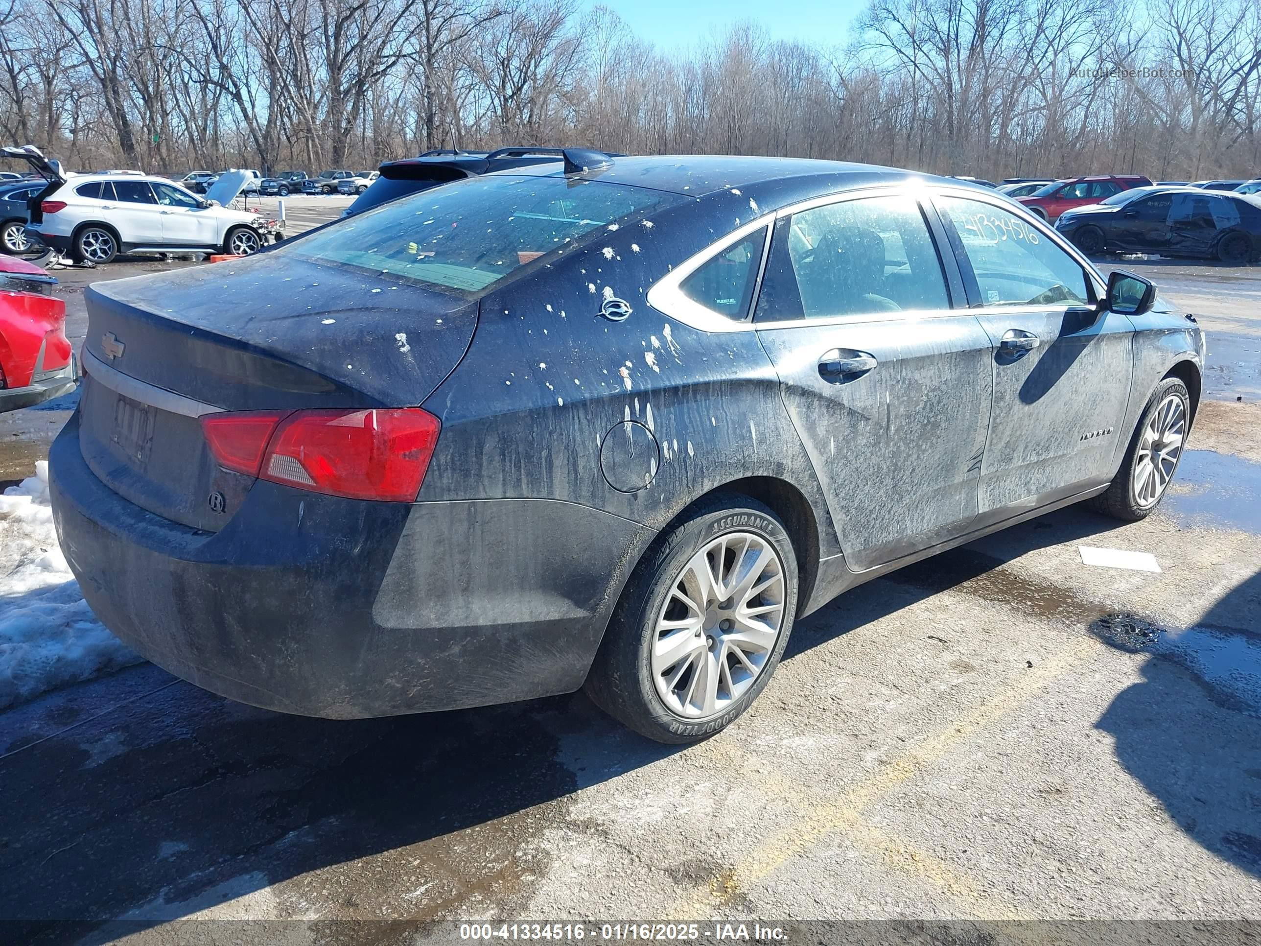 2017 Chevrolet Impala Ls Dark Blue vin: 2G11Z5S33H9134767