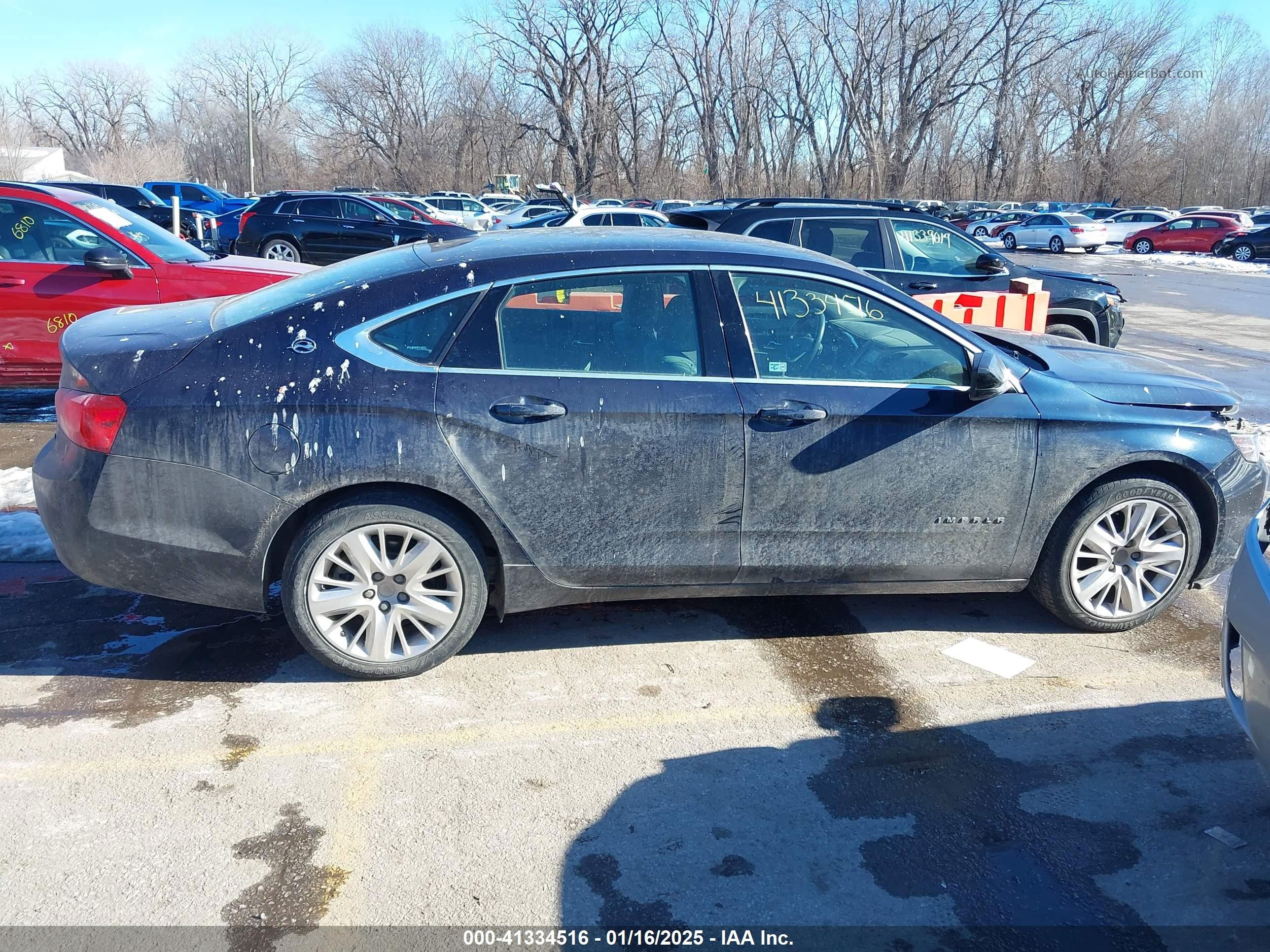 2017 Chevrolet Impala Ls Dark Blue vin: 2G11Z5S33H9134767