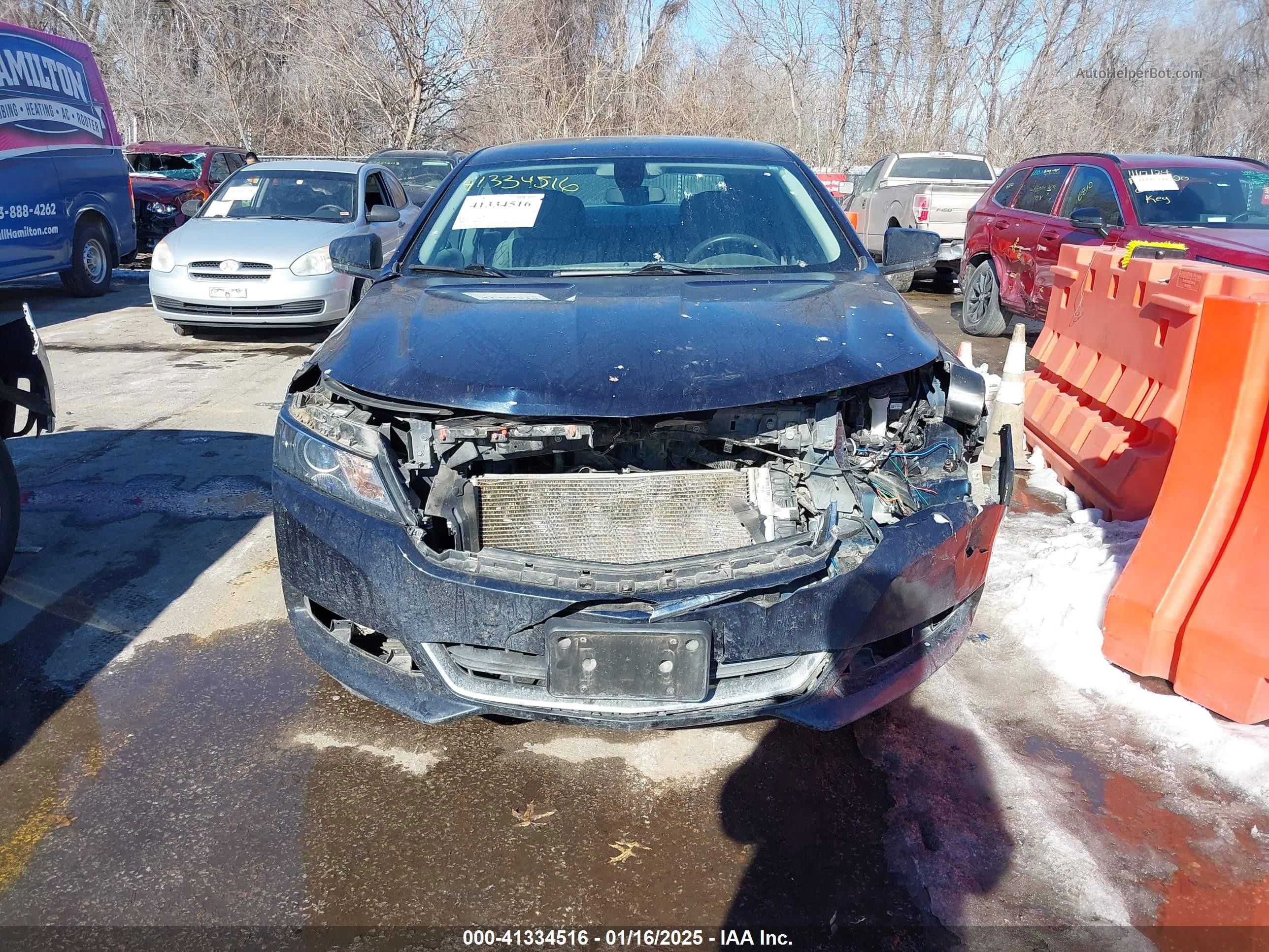 2017 Chevrolet Impala Ls Dark Blue vin: 2G11Z5S33H9134767