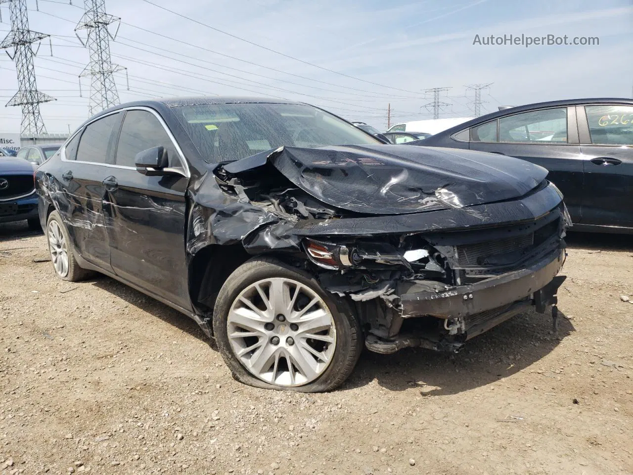 2017 Chevrolet Impala Ls Black vin: 2G11Z5S35H9198034