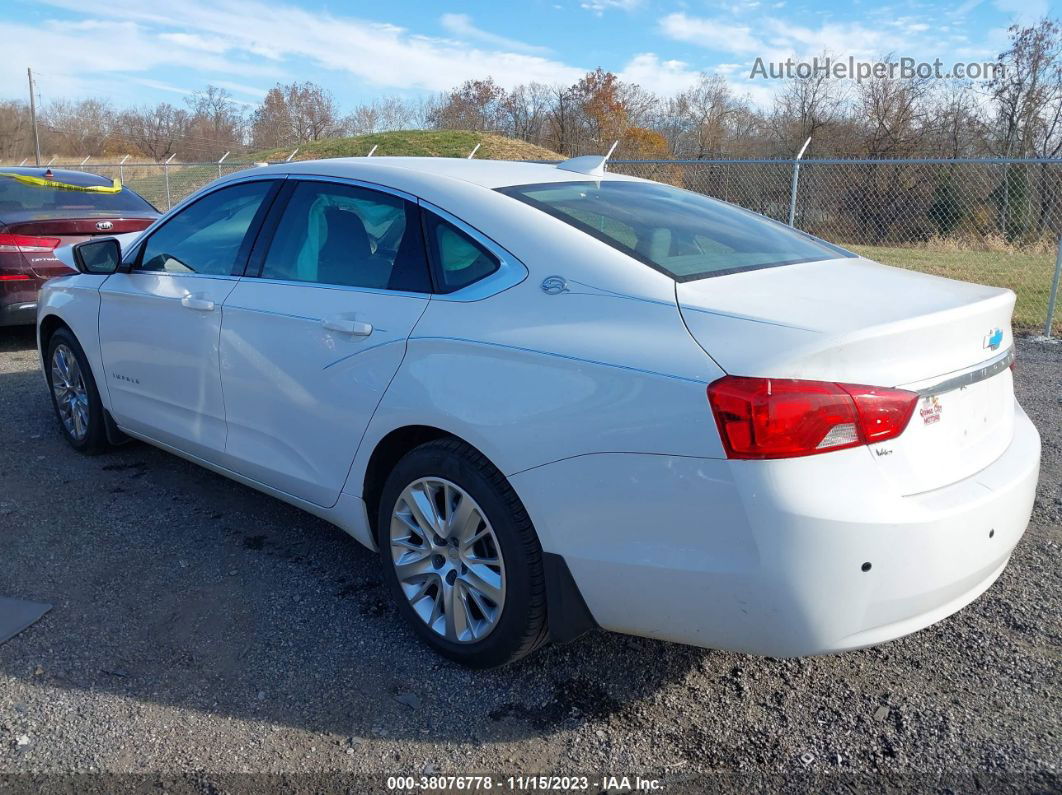 2017 Chevrolet Impala Ls White vin: 2G11Z5S39H9183164