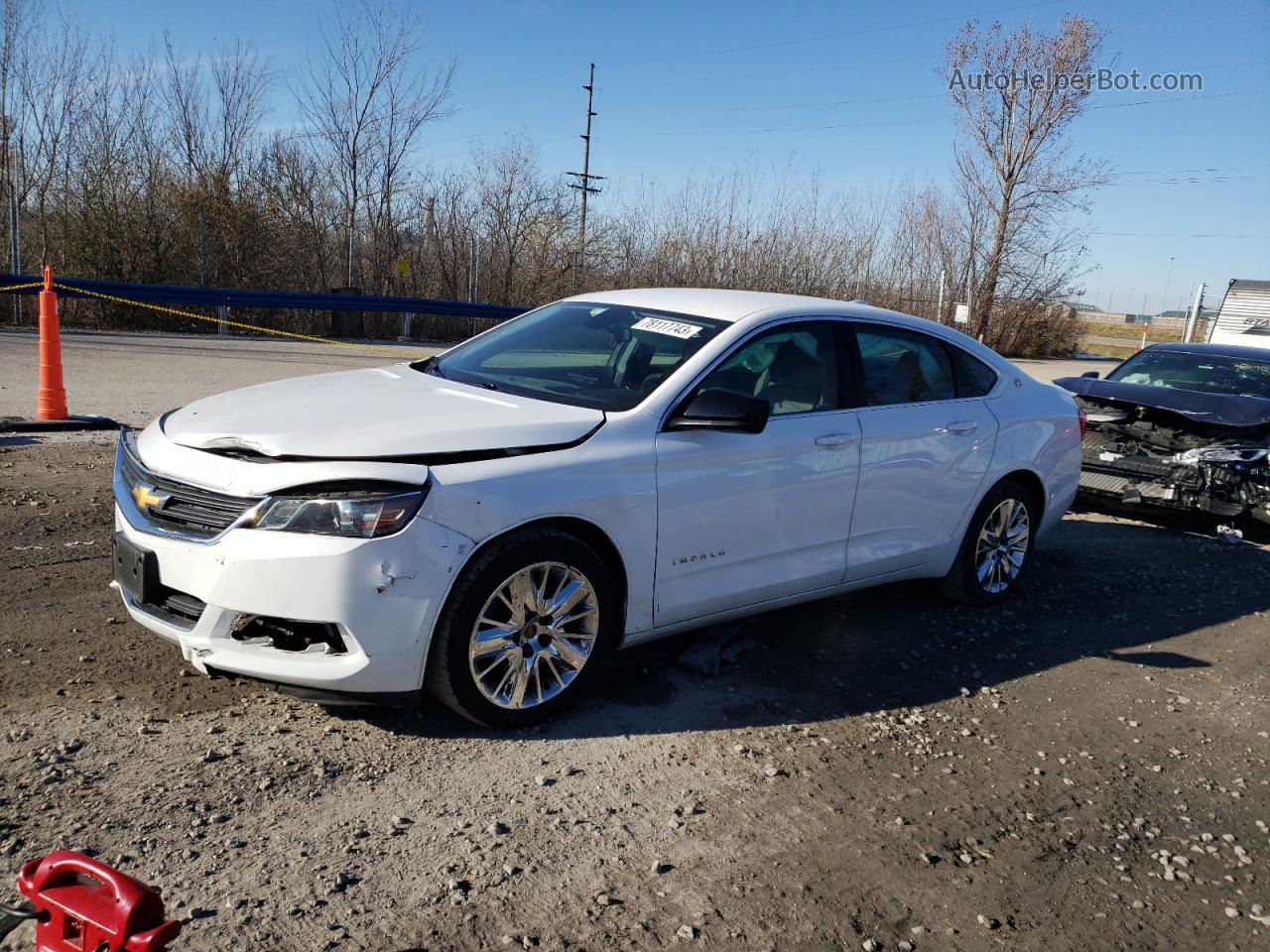 2016 Chevrolet Impala Ls White vin: 2G11Z5SA0G9167643