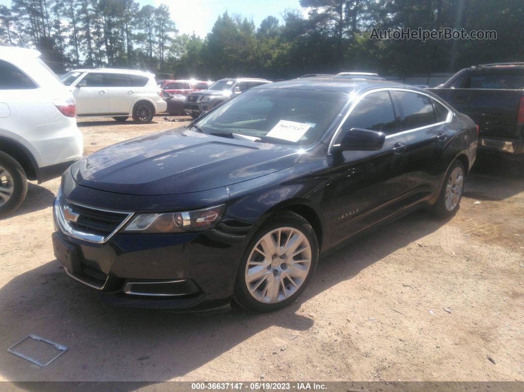 2017 Chevrolet Impala Ls Dark Blue vin: 2G11Z5SA0H9136135