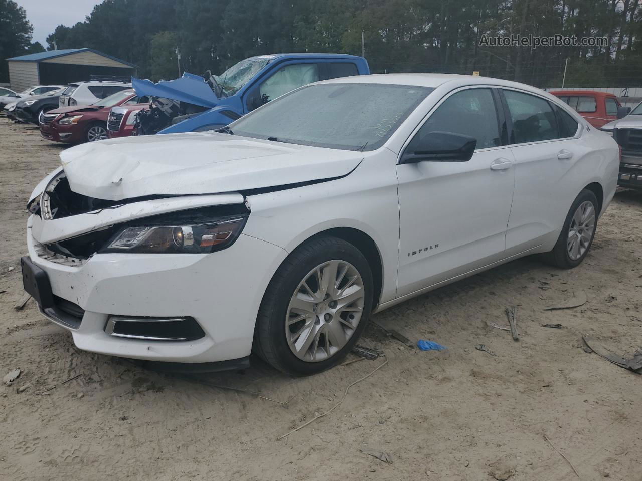 2017 Chevrolet Impala Ls White vin: 2G11Z5SA2H9182792