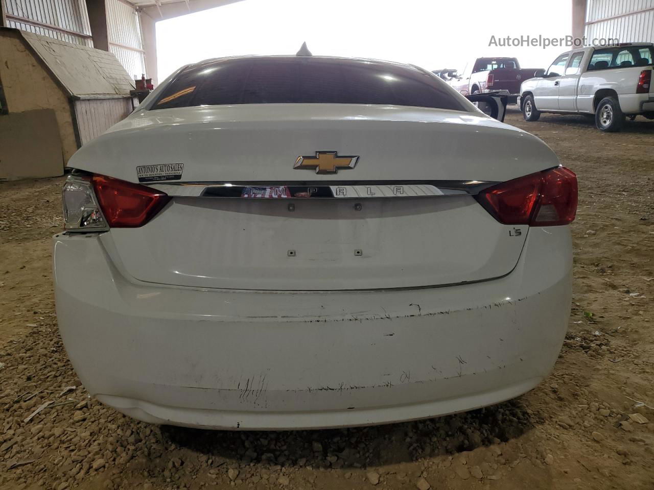 2016 Chevrolet Impala Ls White vin: 2G11Z5SA6G9156727