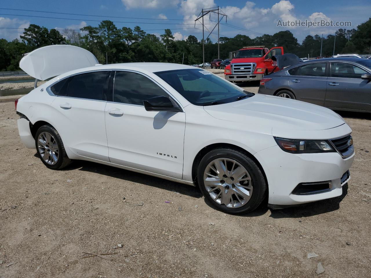 2016 Chevrolet Impala Ls White vin: 2G11Z5SA6G9198766