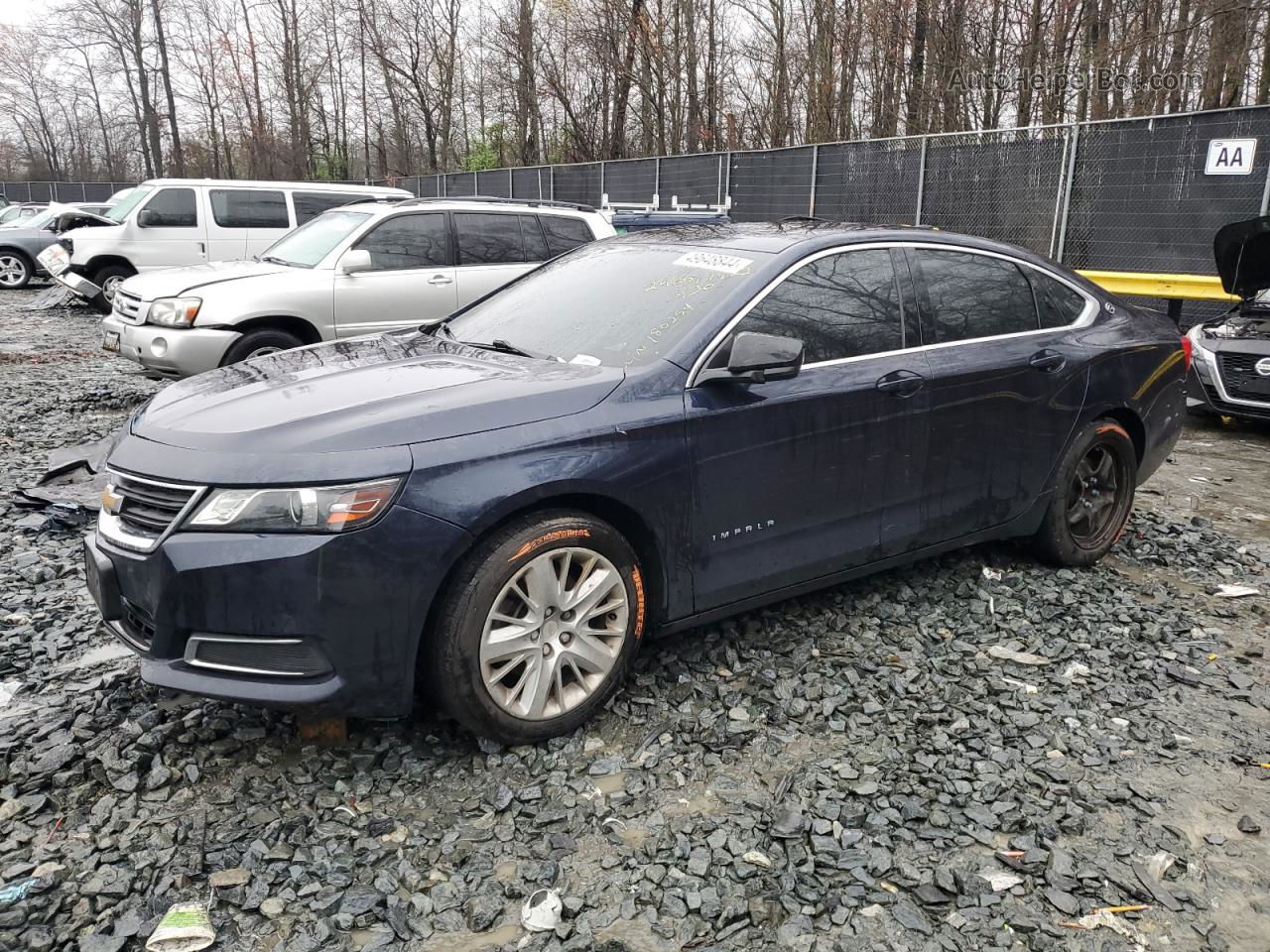 2017 Chevrolet Impala Ls Blue vin: 2G11Z5SA8H9180254