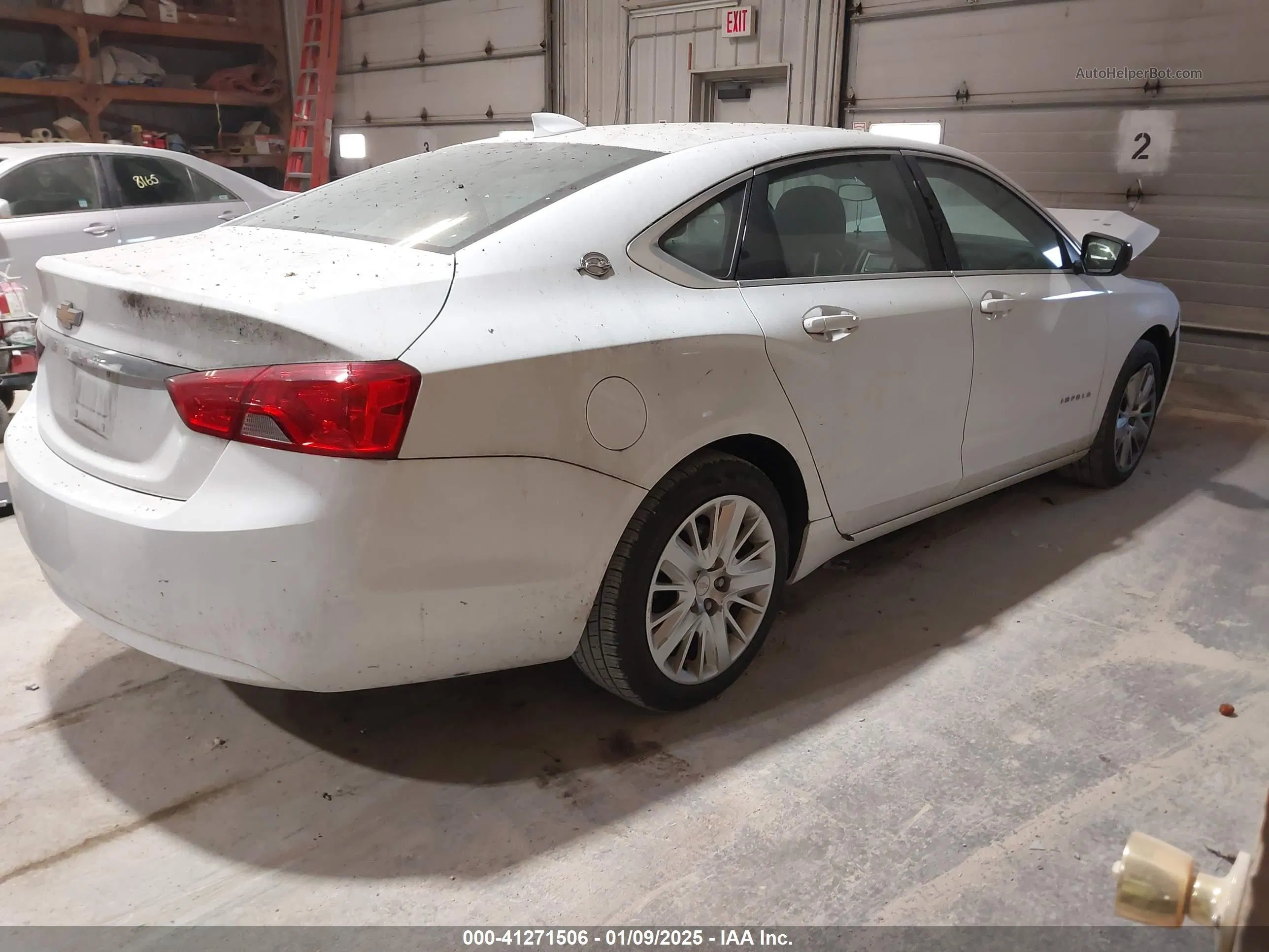 2017 Chevrolet Impala Ls White vin: 2G11Z5SAXH9171667