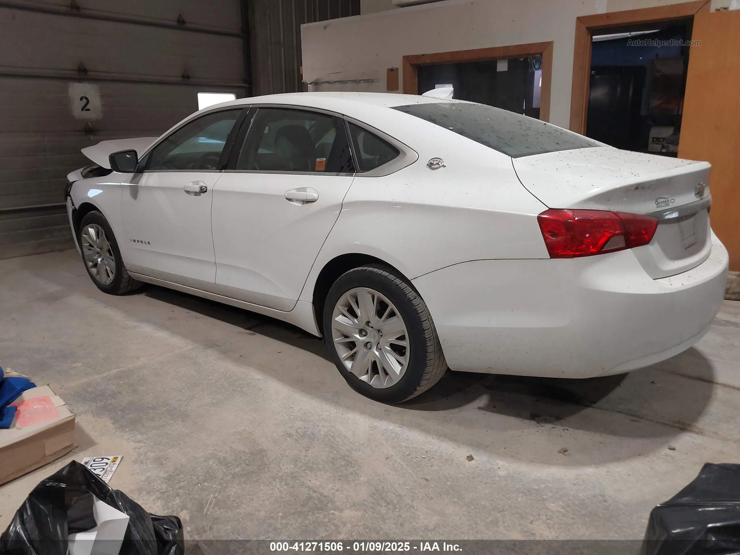 2017 Chevrolet Impala Ls White vin: 2G11Z5SAXH9171667
