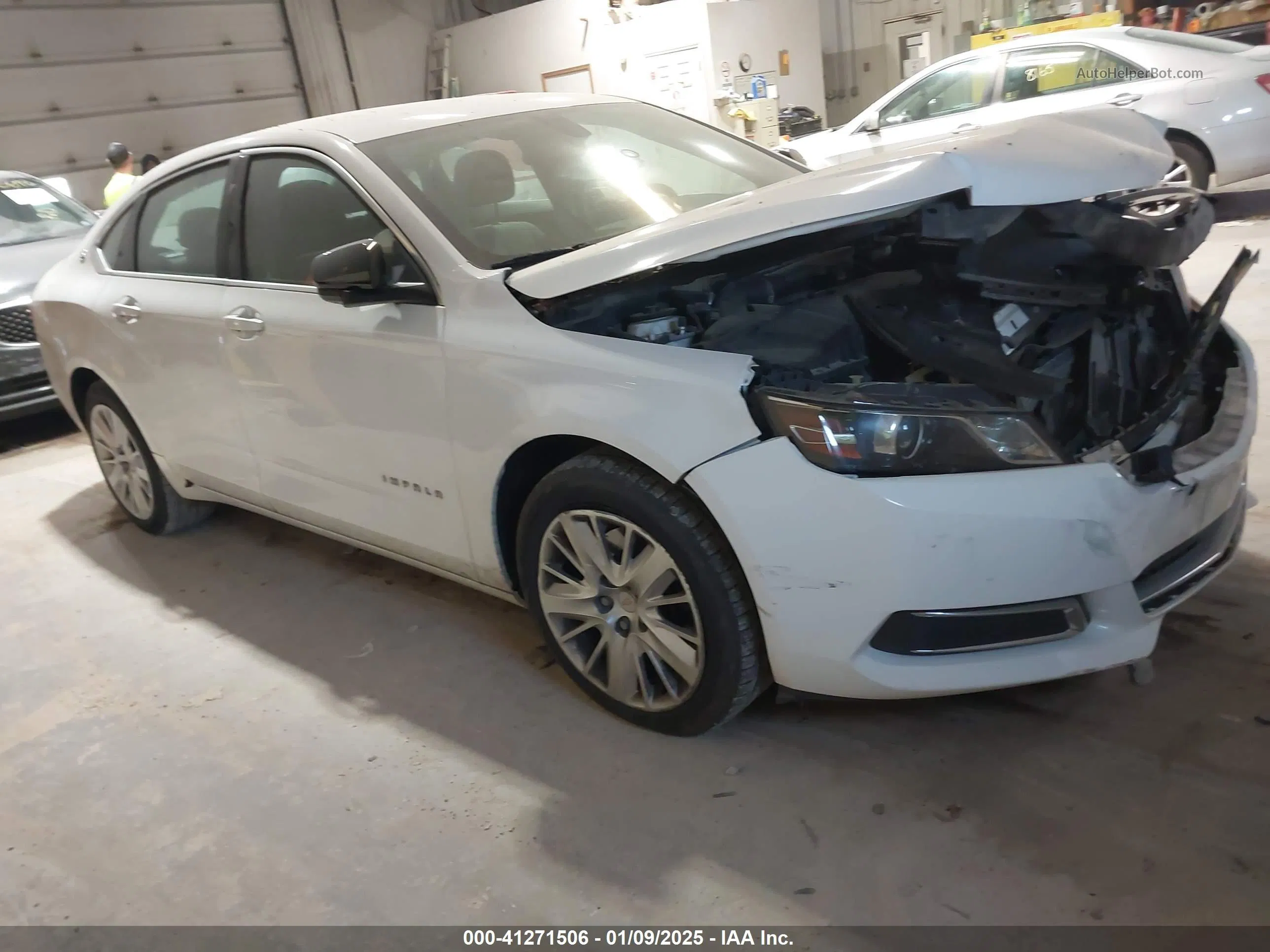2017 Chevrolet Impala Ls White vin: 2G11Z5SAXH9171667