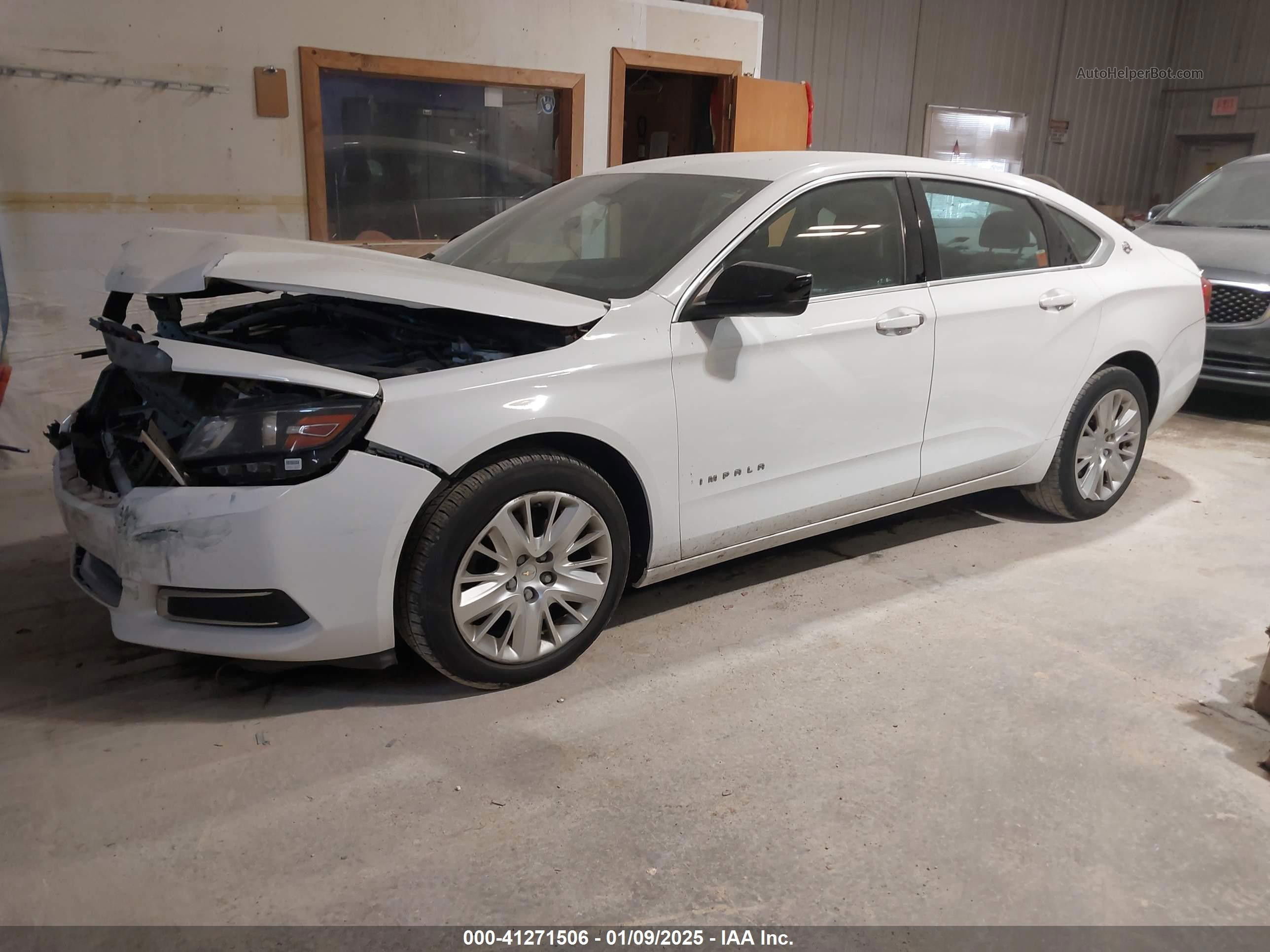 2017 Chevrolet Impala Ls White vin: 2G11Z5SAXH9171667