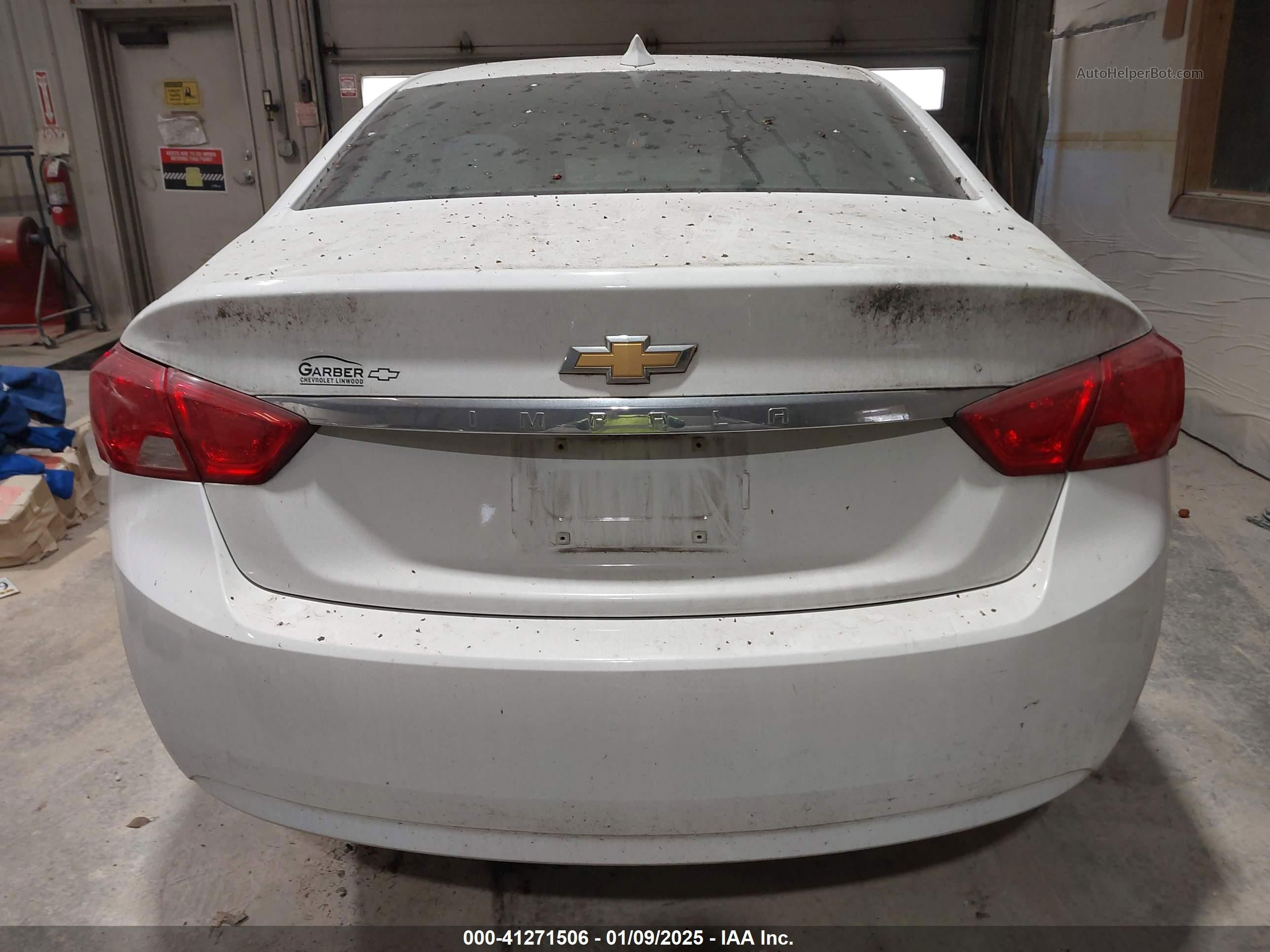 2017 Chevrolet Impala Ls White vin: 2G11Z5SAXH9171667
