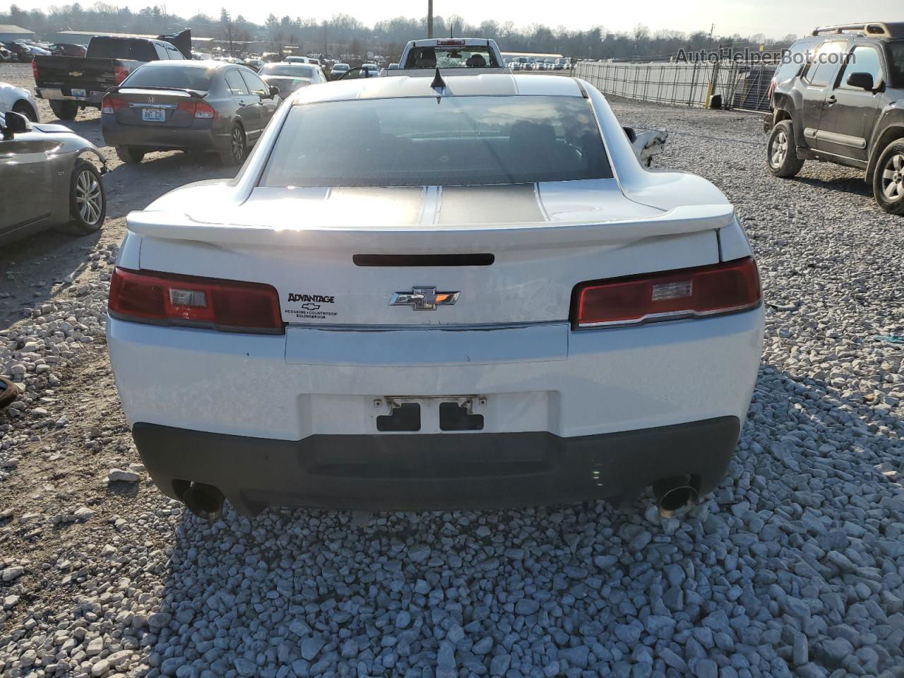 2014 Chevrolet Camaro Ls Белый vin: 2G1FA1E30E9154276