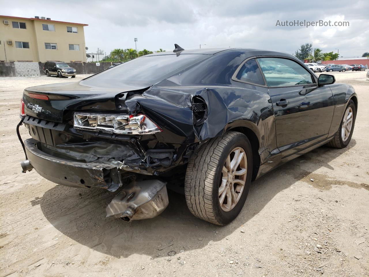 2014 Chevrolet Camaro Ls Black vin: 2G1FA1E30E9178335