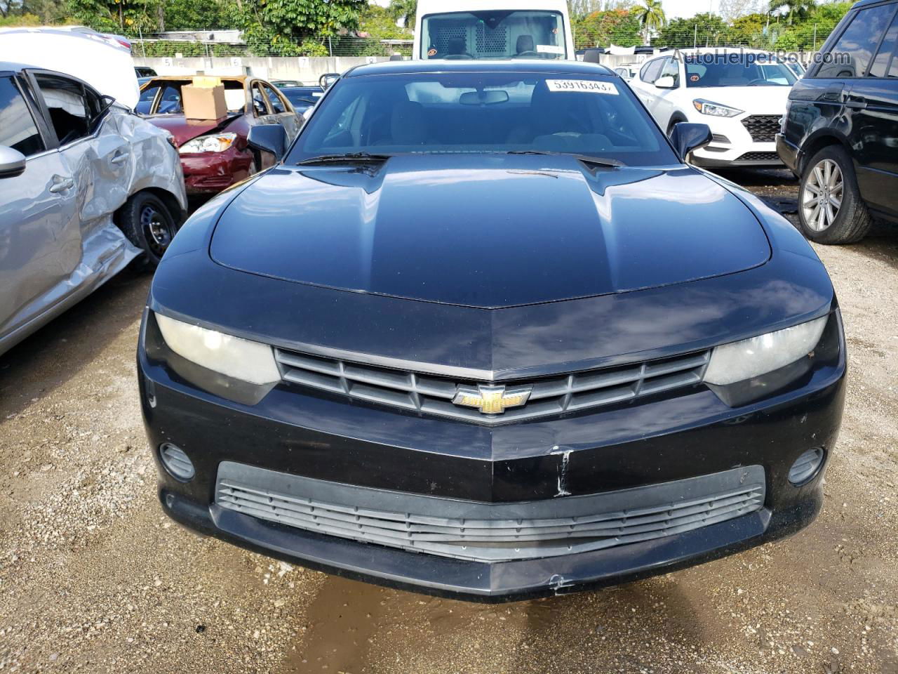 2014 Chevrolet Camaro Ls Black vin: 2G1FA1E30E9178335