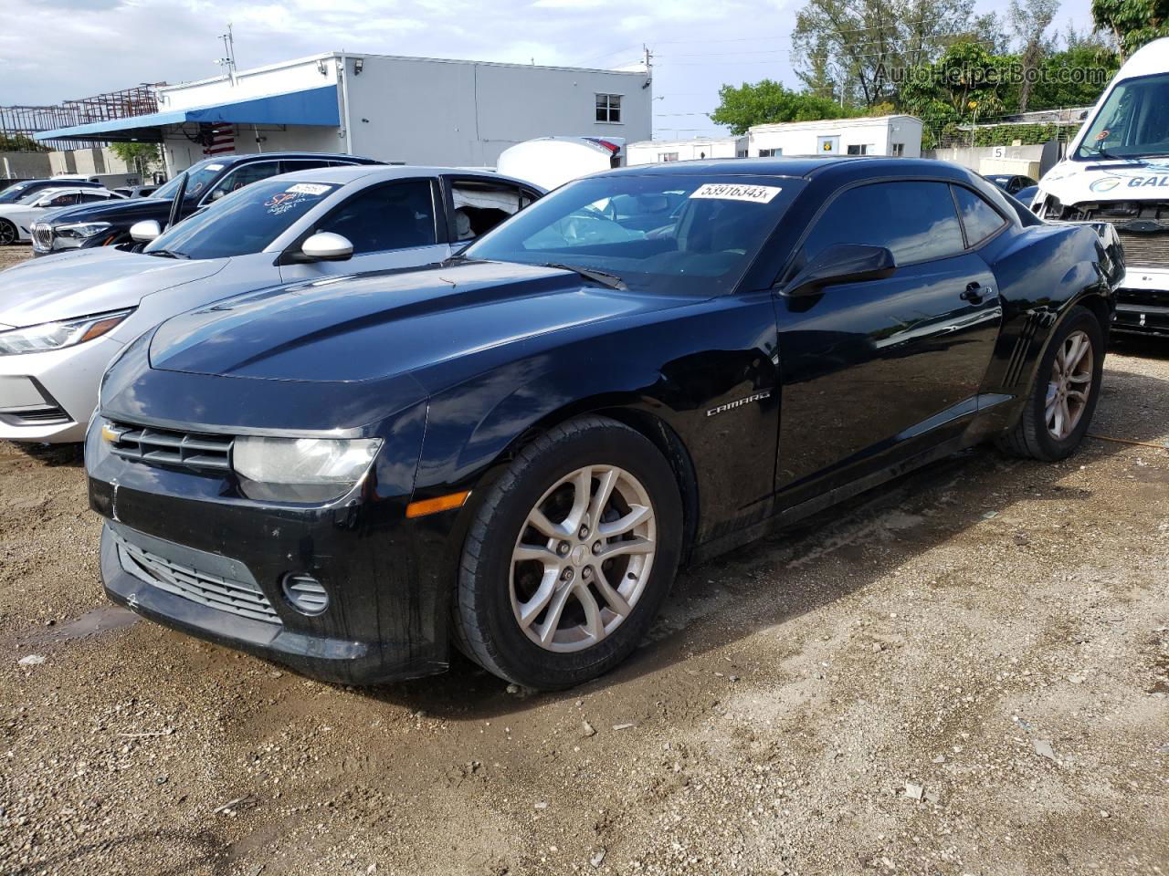 2014 Chevrolet Camaro Ls Black vin: 2G1FA1E30E9178335