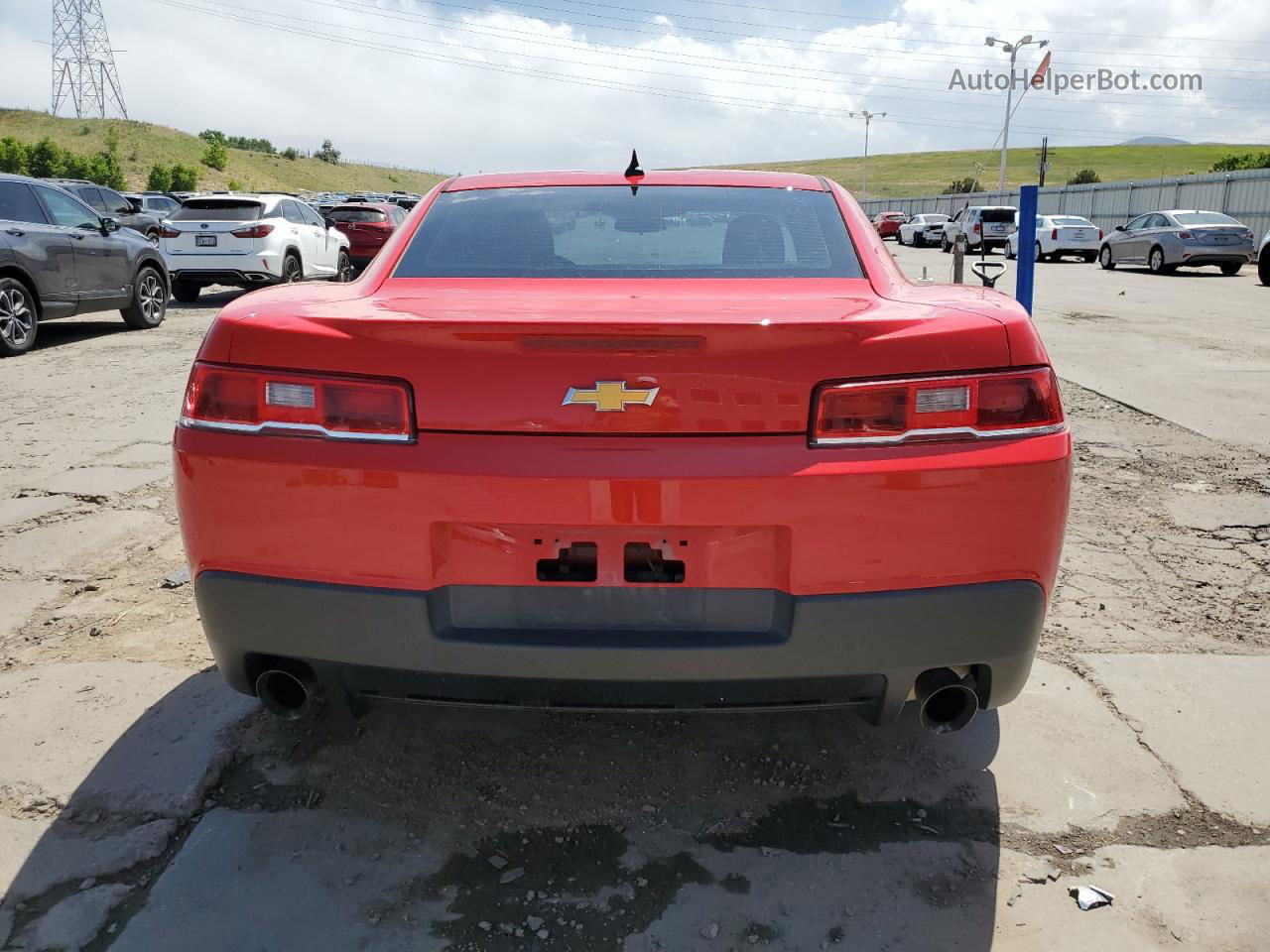 2014 Chevrolet Camaro Ls Red vin: 2G1FA1E30E9244530