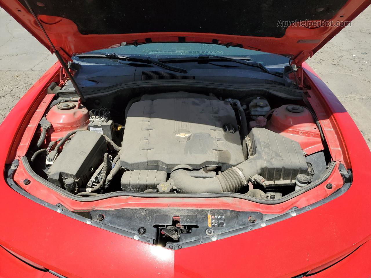 2014 Chevrolet Camaro Ls Red vin: 2G1FA1E30E9244530