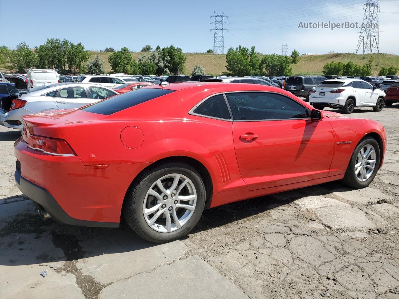 2014 Chevrolet Camaro Ls Red vin: 2G1FA1E30E9244530