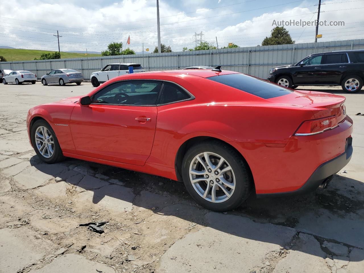 2014 Chevrolet Camaro Ls Red vin: 2G1FA1E30E9244530